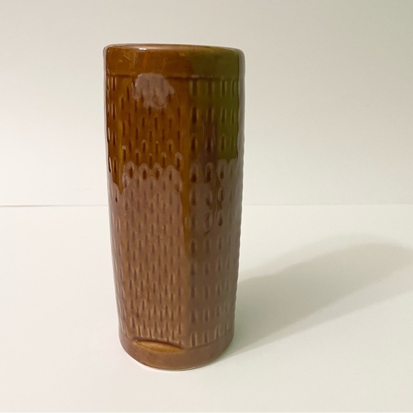 Tiki Brown Glaze Ceramic Barware Tall Mug Cup Vase Kahuna God DW114 - Picture 7 of 16